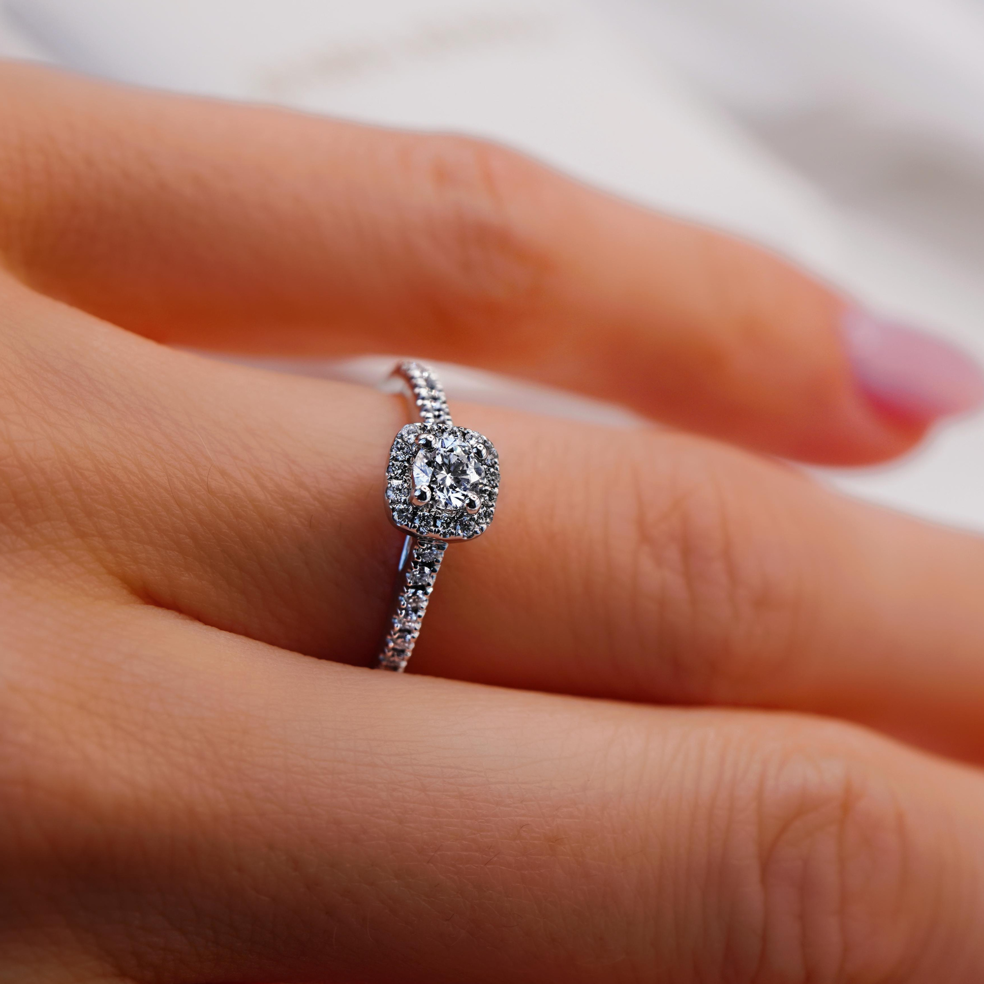 Pavé Engagement Ring