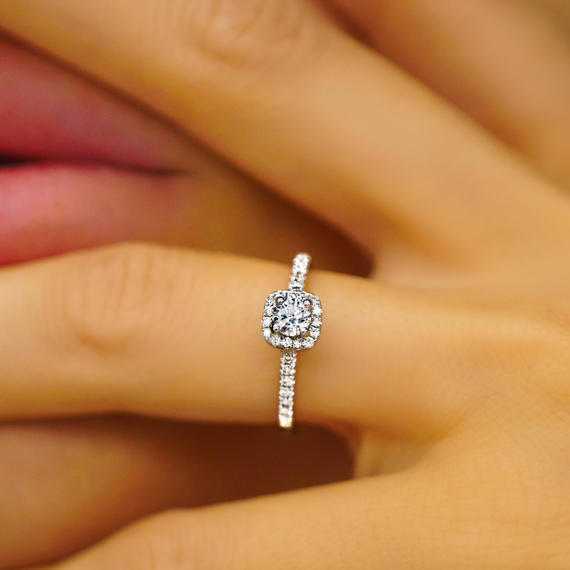 Pavé Engagement Ring