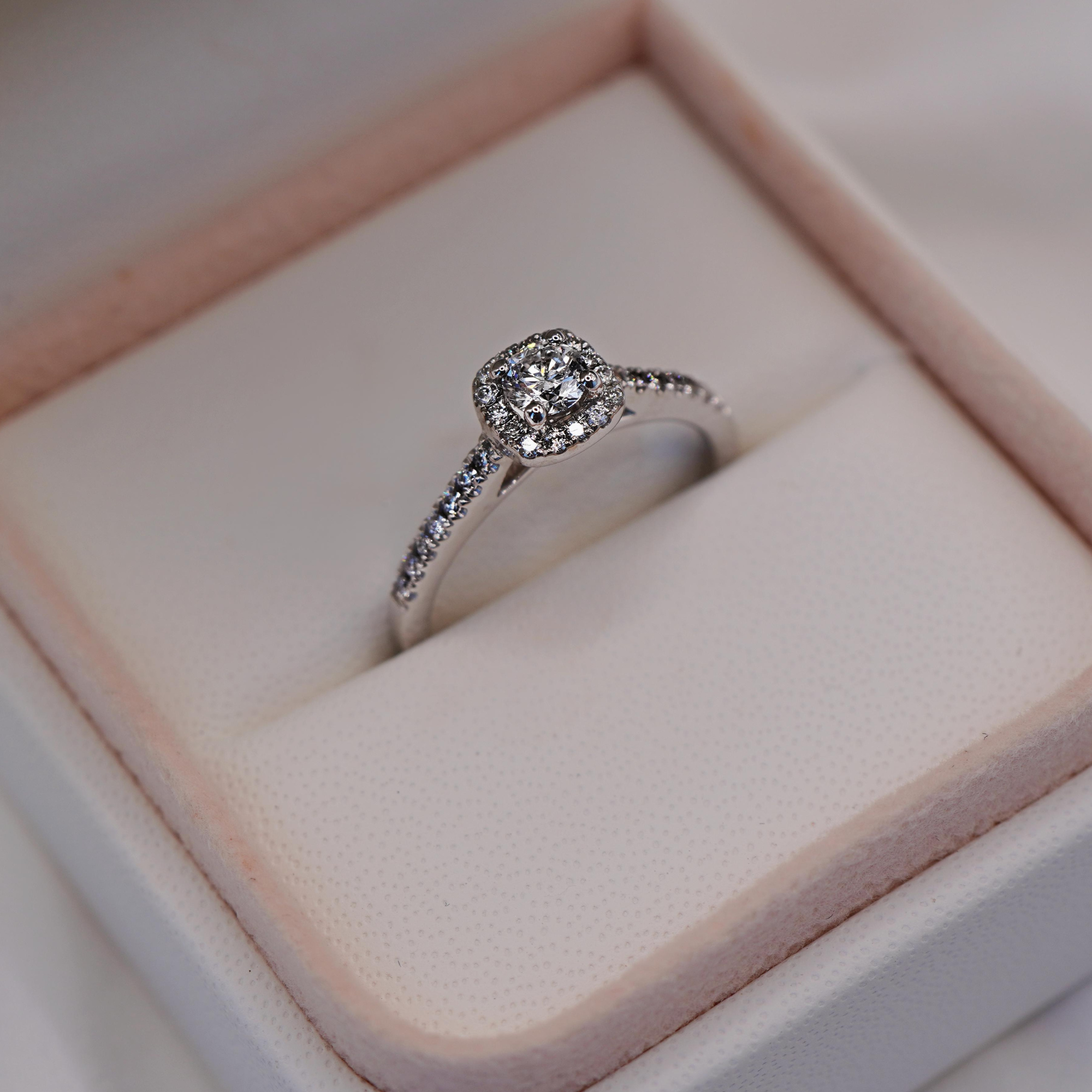 Pavé Engagement Ring